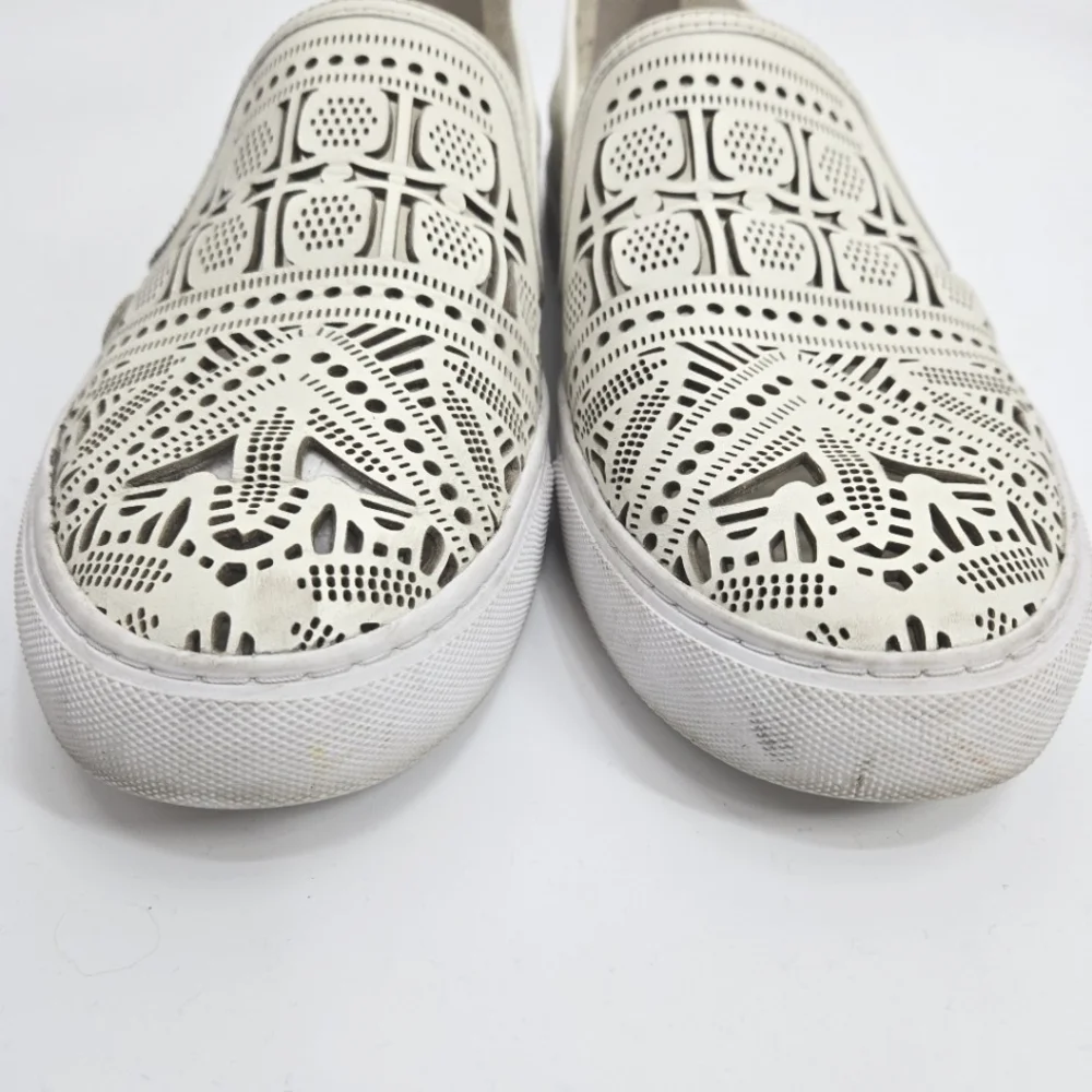 Tory Burch Roselle‎ Sneakers White Laser Cut Leather